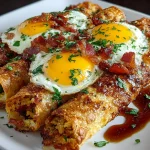 Air Fryer Bacon Egg Taquito
