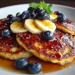 Blueberry Banana Protein Pancakes