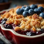 Blueberry Crisp with Brown Sugar Streusel