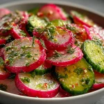 Cucumber Radish Salad with Dill Vinaigrette