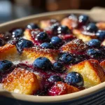 Fluffy Blueberry French Toast Casserole