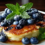 Fluffy Blueberry Greek Yogurt Pancake