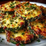 Garlic Parmesan Baked Zucchini Slices