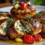 Greek Stuffed Chicken