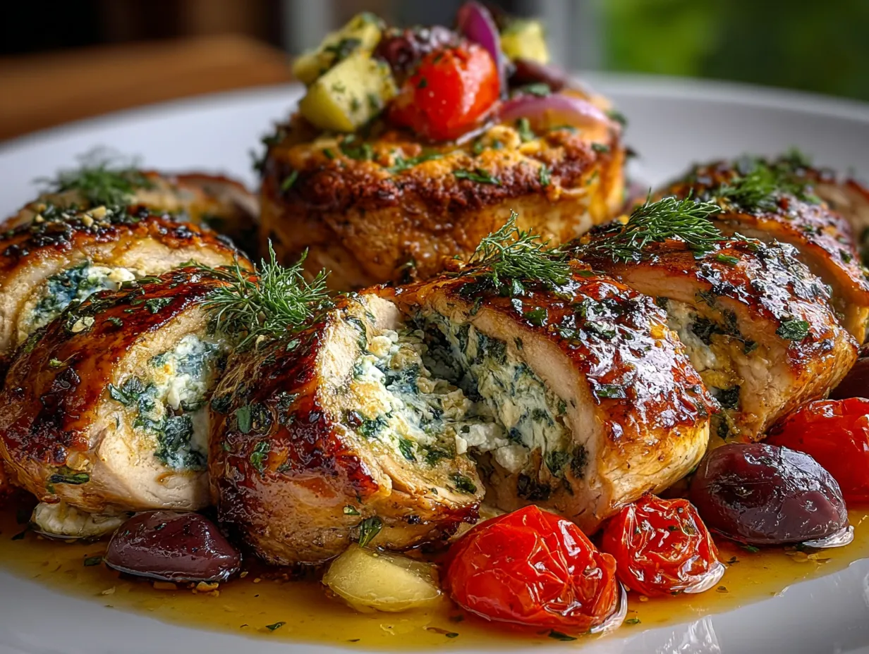 Greek Stuffed Chicken