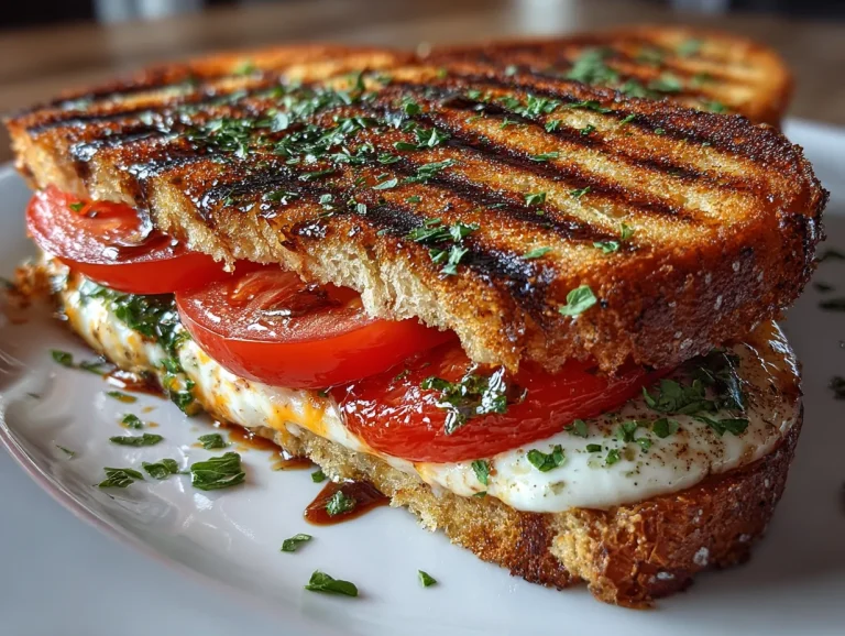 Grilled Caprese Panini Sandwich