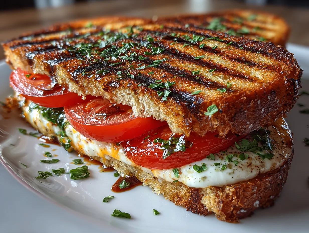 Grilled Caprese Panini Sandwich