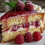 Lemon Raspberry Layer Cake