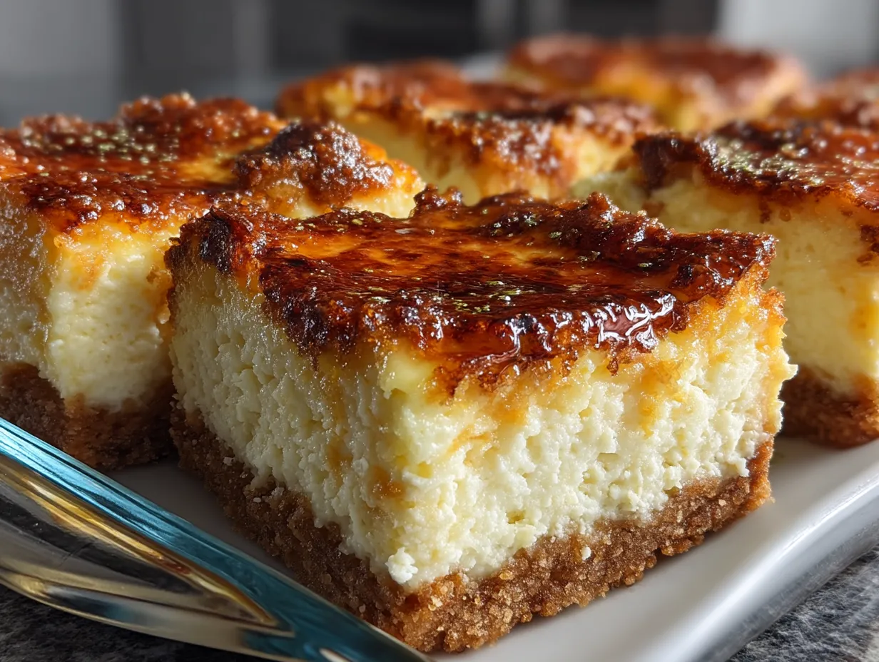 Serving Low Carb Keto Lemon Cheesecake Dessert Bars