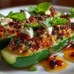 Mediterranean Quinoa Stuffed Cucumber