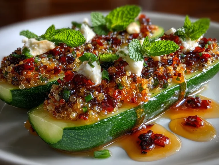Mediterranean Quinoa Stuffed Cucumber