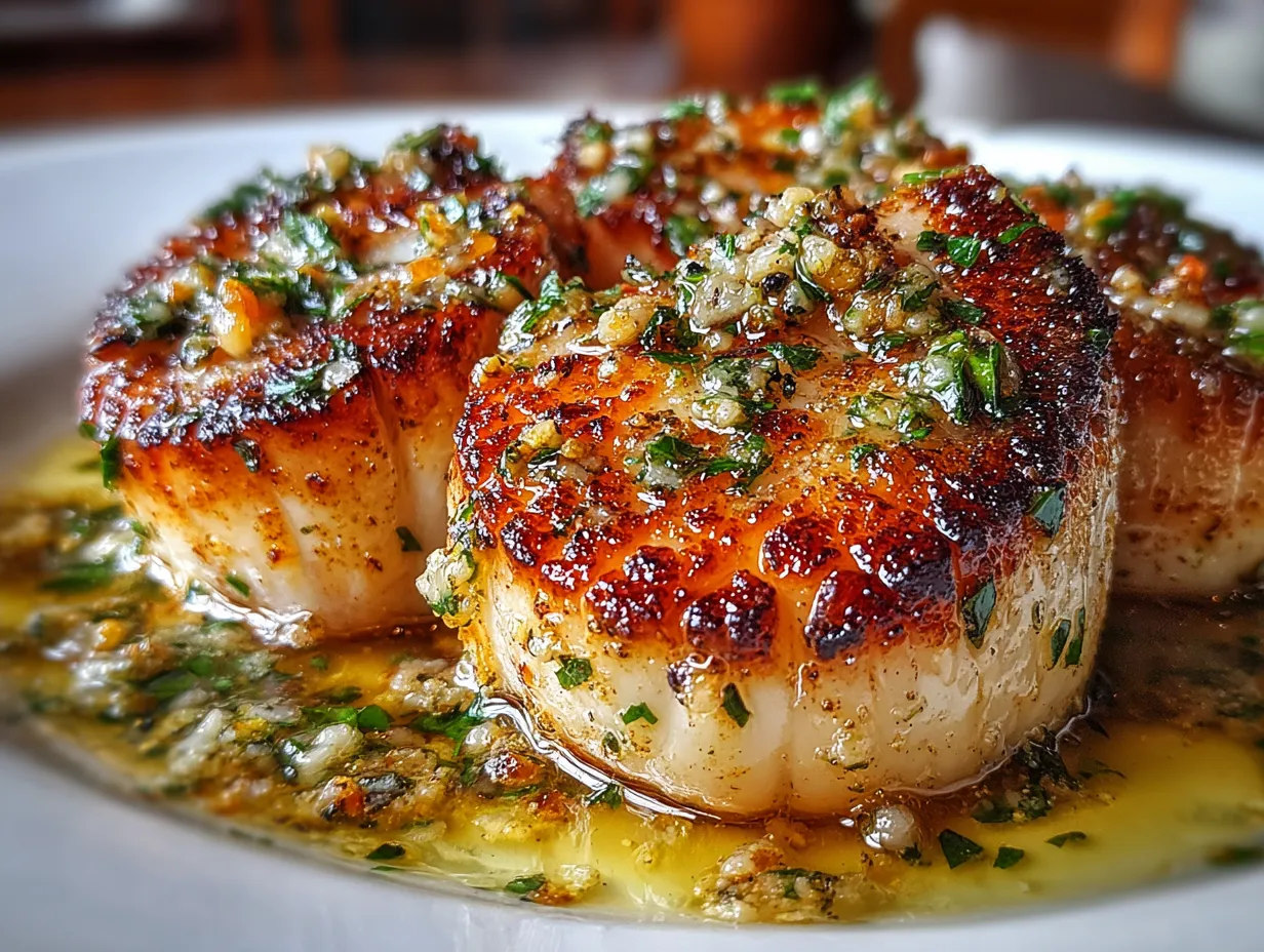 Pan Seared Garlic Butter Scallop