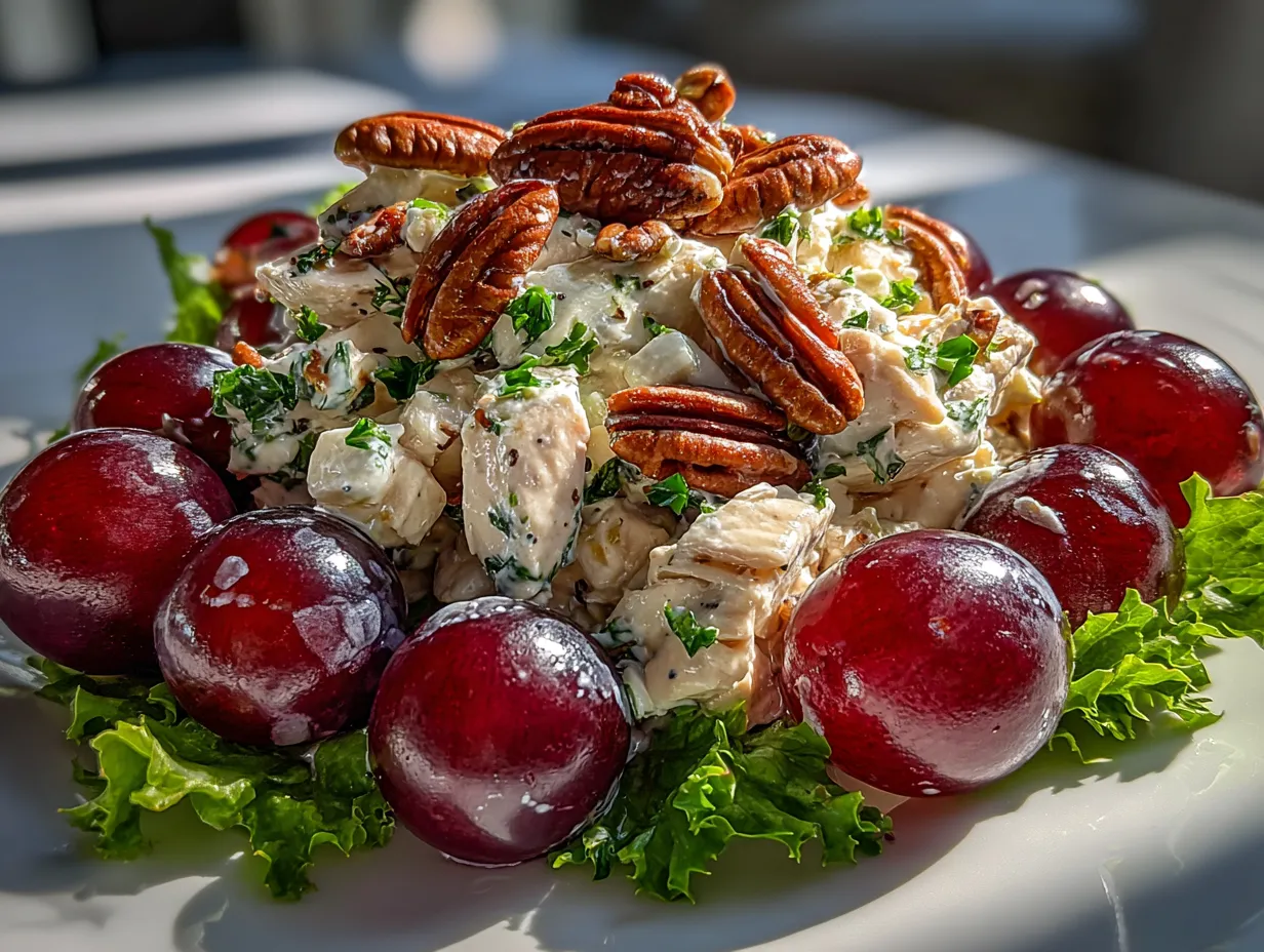Southern Chicken Salad with Grapes and Pecans