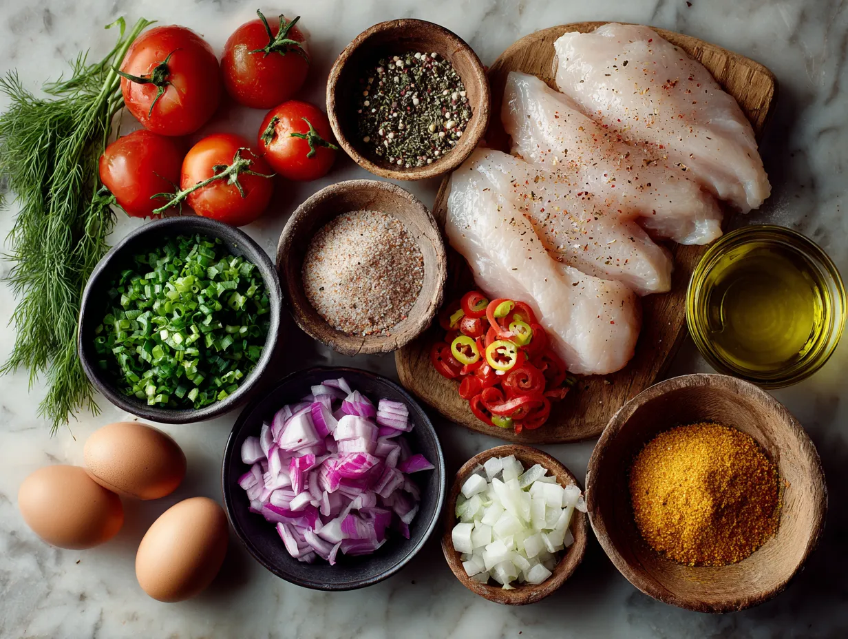 Ingredients for Southern Fried Chicken Tenders