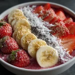 Strawberry Banana Chia Smoothie Bowl