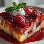 Strawberry Earthquake Cake