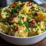 Traditional Jamaican Potato Salad with Scallions